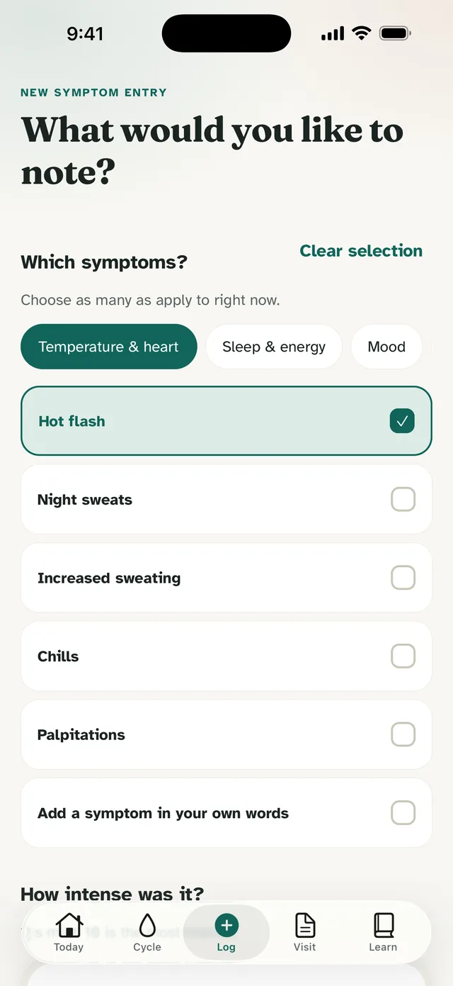 Menolora app screen: A whole day, in one pass