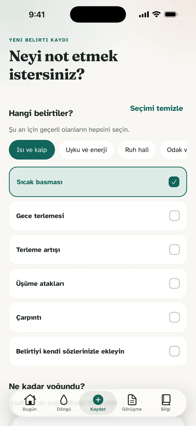 Menolora uygulama ekranı: Tüm gün, tek seferde