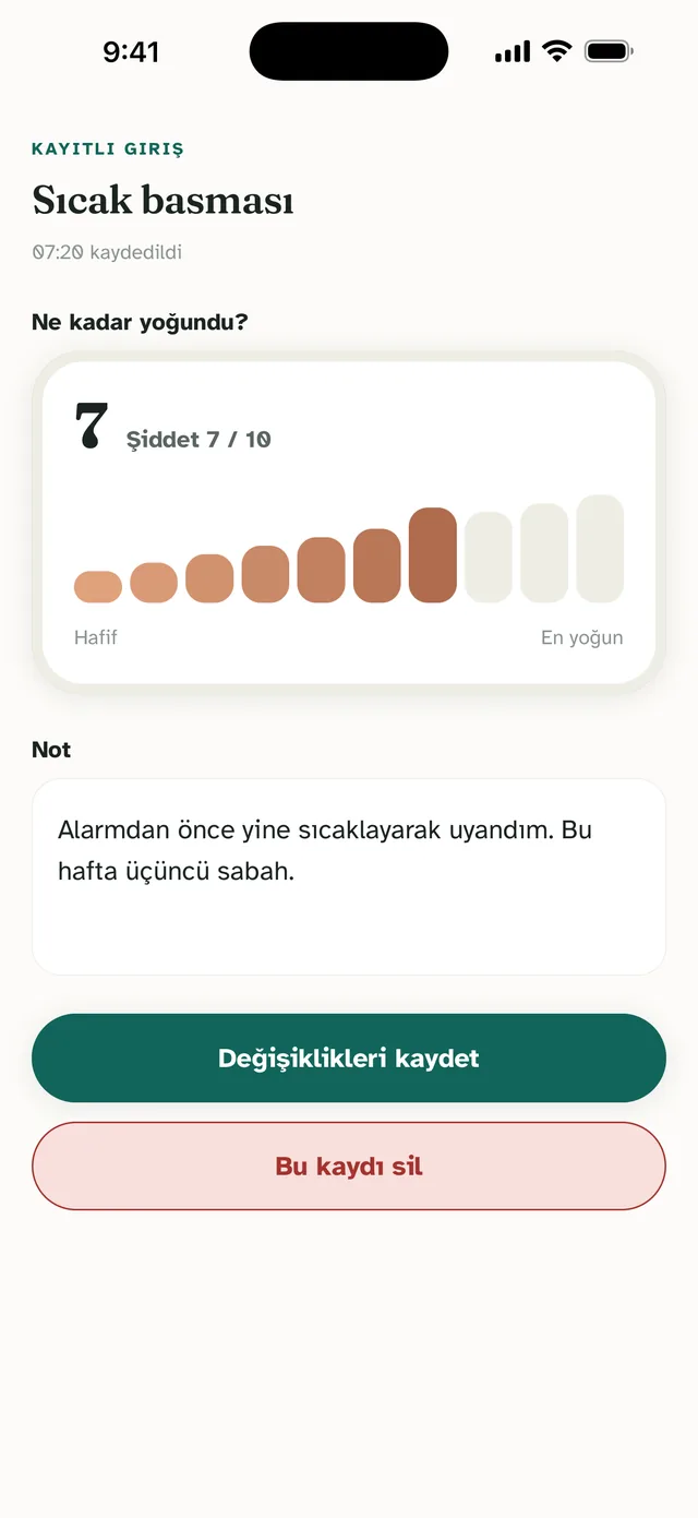 Menolora uygulama ekranı: Tek hareketle şiddet